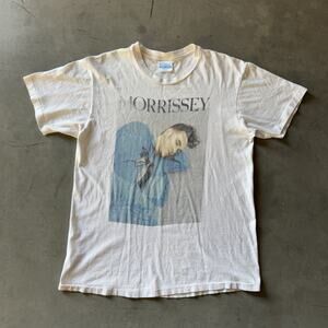 Vintage 1991 Morrissey Kill Uncle T-Shirt White L The Smiths Suedehead Indie USA